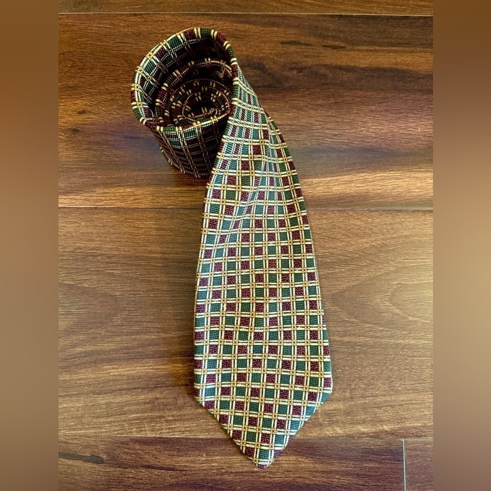 BROOKS BROTHERS Makers Vintage All Silk Plaid Necktie
